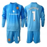 Fotbalové Dres Manchester United Altay Bayindir #1 Brankářské Dětské Domácí 2025-26 Dlouhý Rukáv (+ trenýrky)